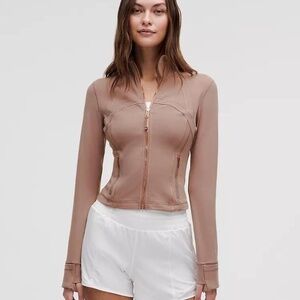 NWT Lululemon Define Cropped Jacket Luon Sparkle Twilight Rose Size 6